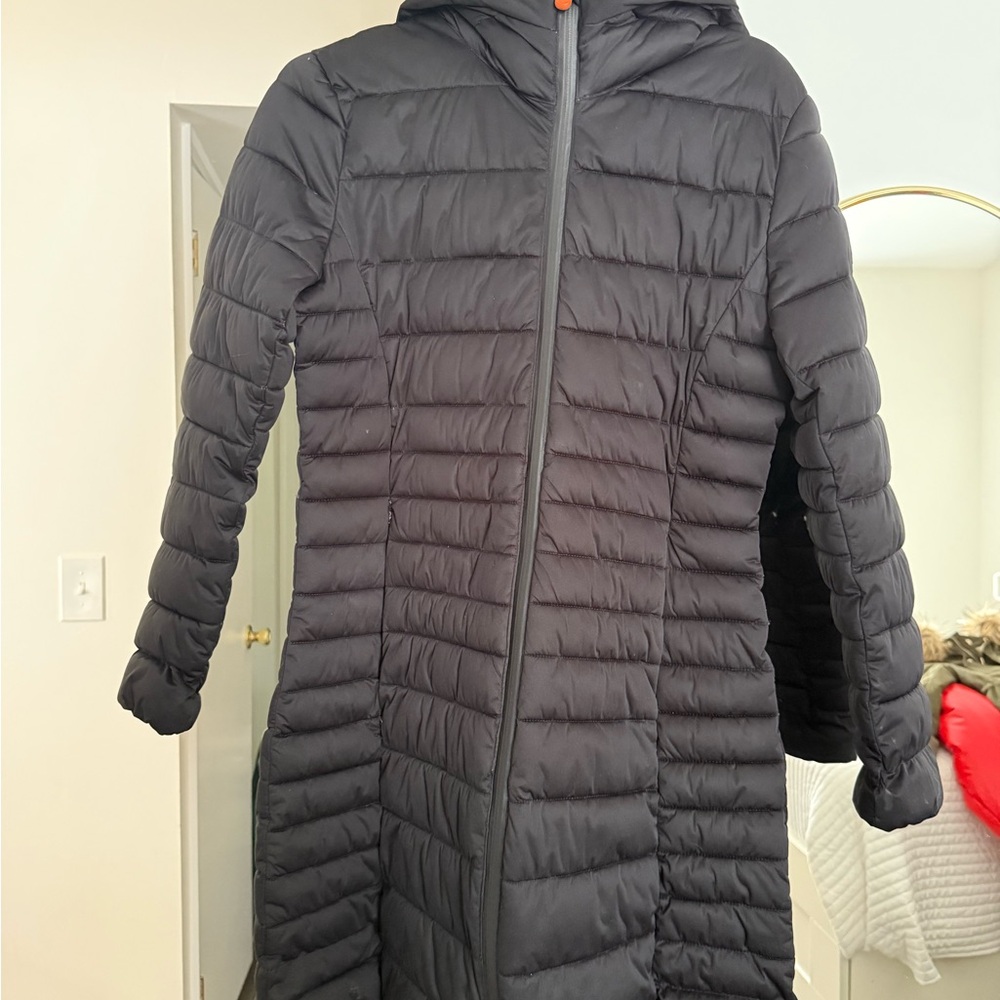 SAVE THE DUCK Black Puffer Jacket Quilted Slim Fit